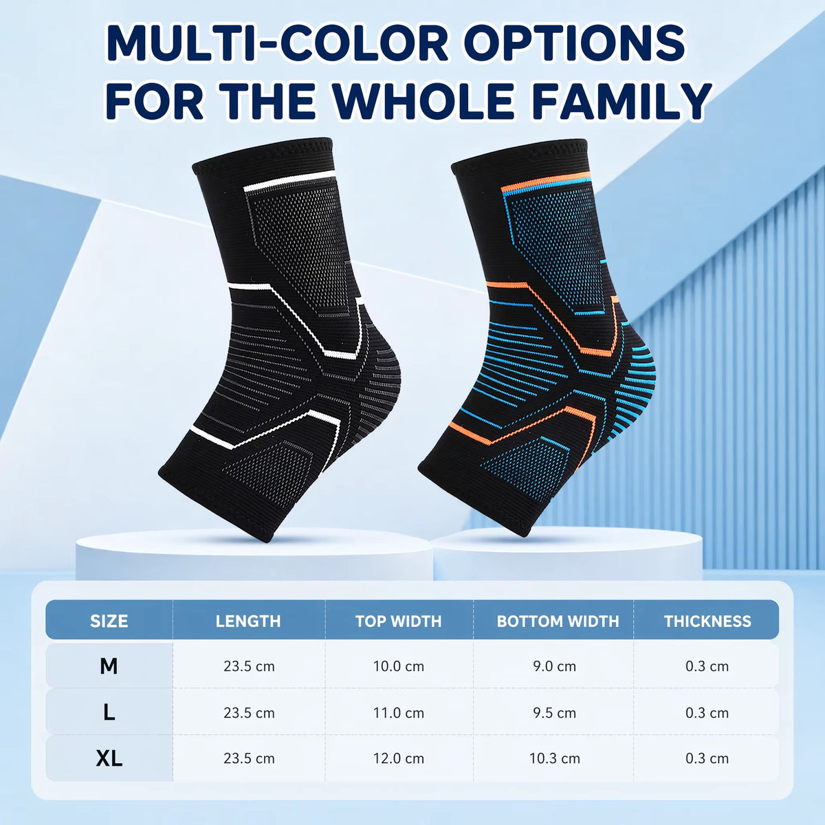 1 PCS Ankle Brace Compression Sleeves Injury Recovery Joint Pain Tendon Support, Plantar Fasciitis Foot Socks with Arch Support