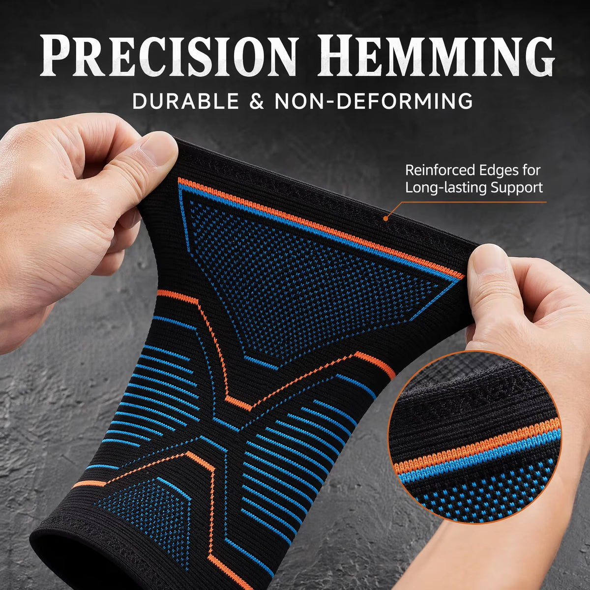1 PCS Ankle Brace Compression Sleeves Injury Recovery Joint Pain Tendon Support, Plantar Fasciitis Foot Socks with Arch Support